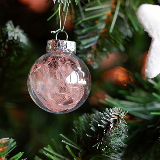 Christmas Ornaments Pink 24pcs sysd1688-088