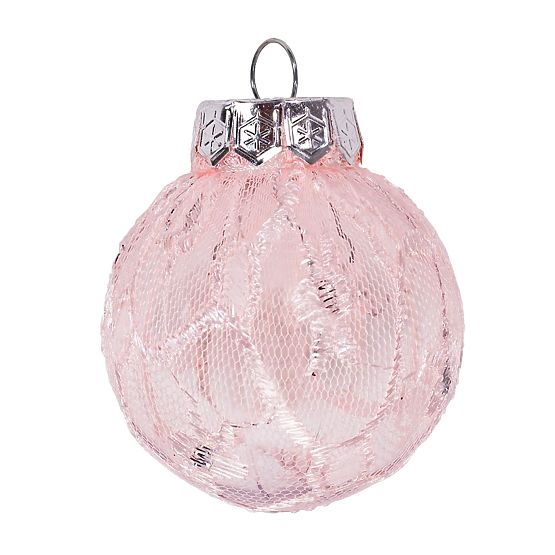 Christmas Ornaments Pink 24pcs sysd1688-088