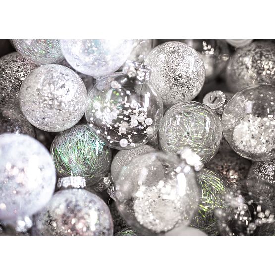 Christmas Ornaments White 30pcs sysd1688-057