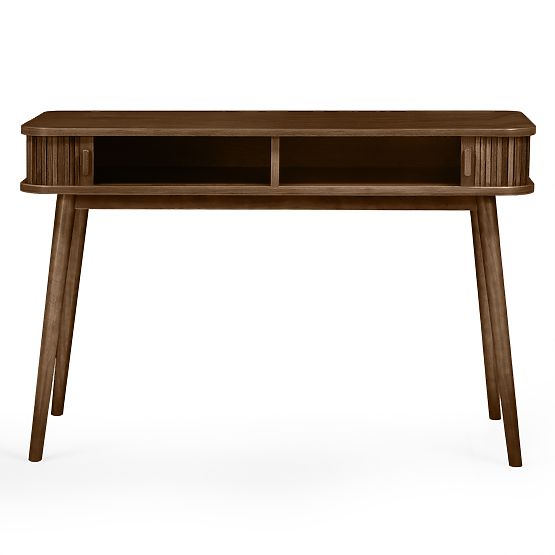 Clemente Desk with Slats, Walnut