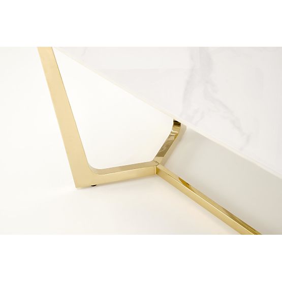 CLEMENTE Table Top - White Marble, Legs - Gold (2p=1pc)