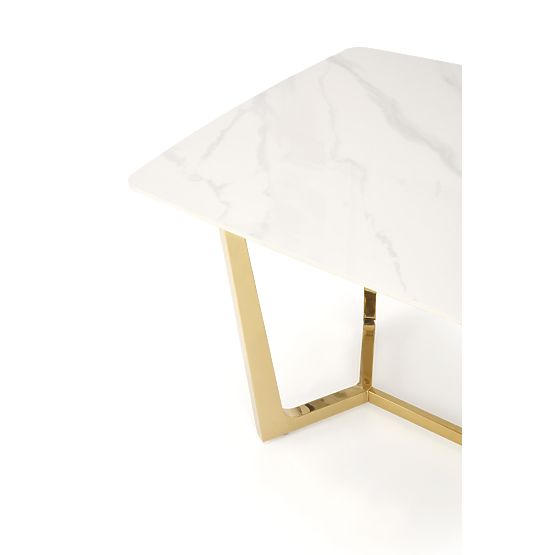 CLEMENTE Table Top - White Marble, Legs - Gold (2p=1pc)