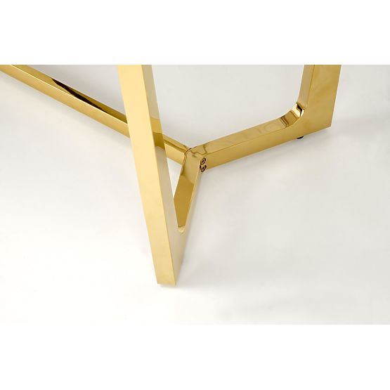 CLEMENTE Table Top - White Marble, Legs - Gold (2p=1pc)