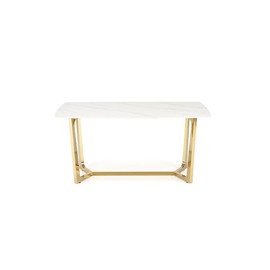 CLEMENTE Table Top - White Marble, Legs - Gold (2p=1pc)