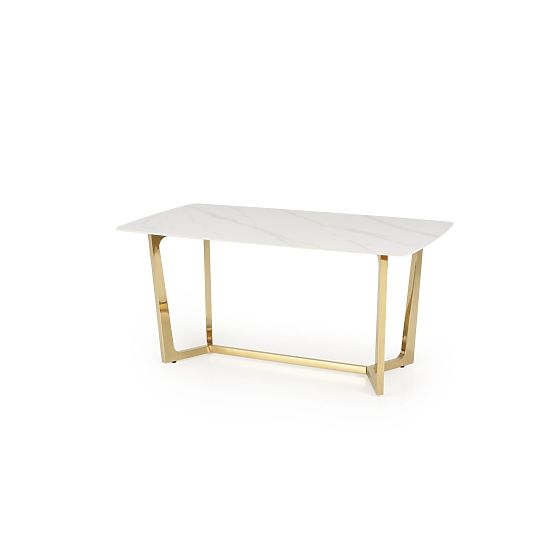 CLEMENTE Table Top - White Marble, Legs - Gold (2p=1pc)