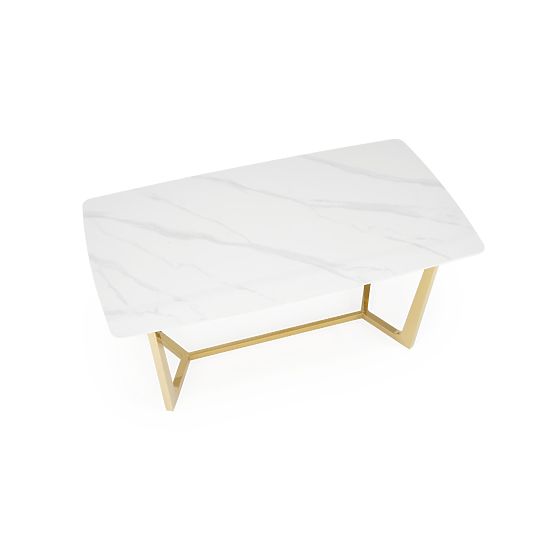 CLEMENTE Table Top - White Marble, Legs - Gold (2p=1pc)