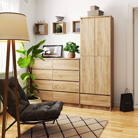 CLOSED SHELF R60 2D 1SZ CLP PK OAK SONOMA