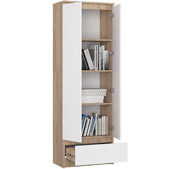CLOSED SHELF R60 2D 1SZ CLP PK OAK SONOMA / WHITE