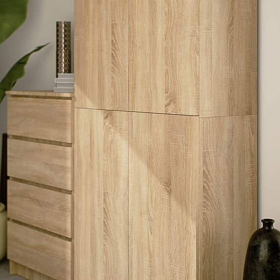 CLOSED SHELF R80 2D 8P CLP OAK SONOMA