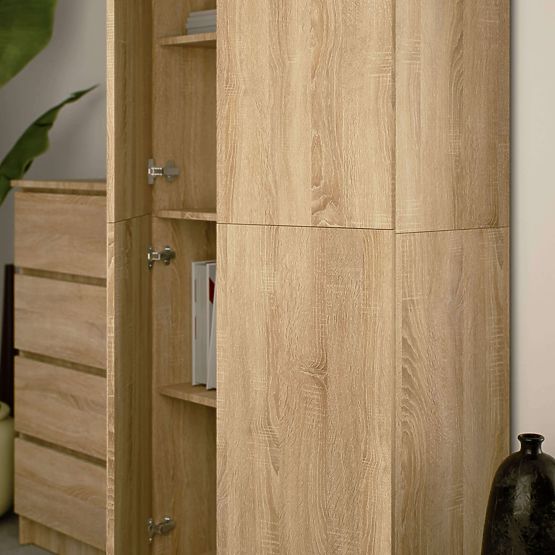 CLOSED SHELF R80 2D 8P CLP OAK SONOMA