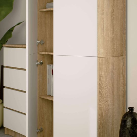 CLOSED SHELF R80 2D 8P CLP OAK SONOMA / WHITE