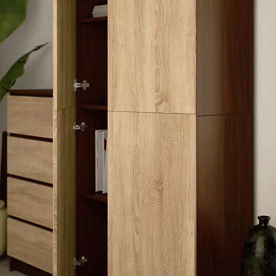 CLOSED SHELF R80 2D 8P CLP WENGE / SONOMA