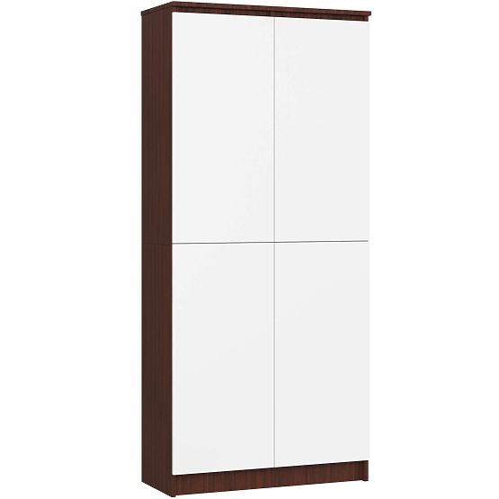 CLOSED SHELF R80 2D 8P CLP WENGE / WHITE
