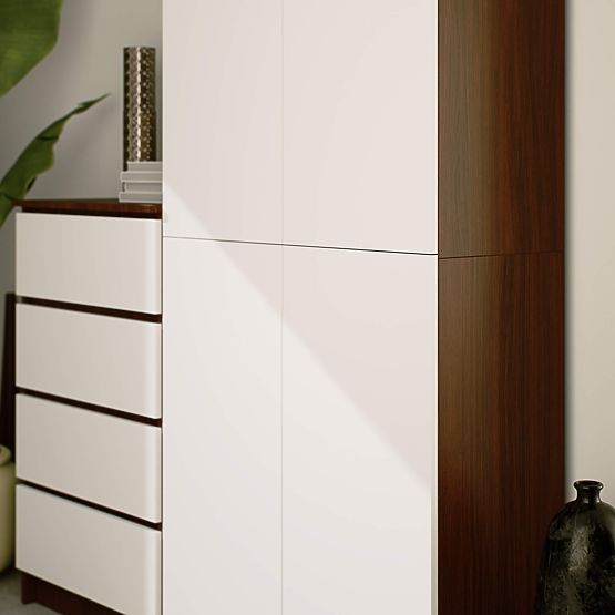 CLOSED SHELF R80 2D 8P CLP WENGE / WHITE