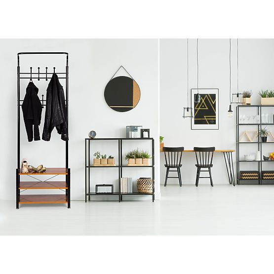 Coat Rack with Shoe Shelves ModernHome