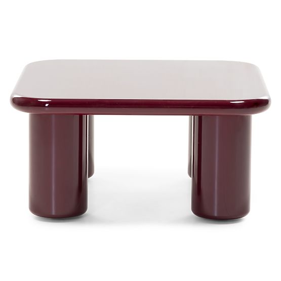 Coffee Table Cherry 70 cm, Burgundy/Cherry, Glossy