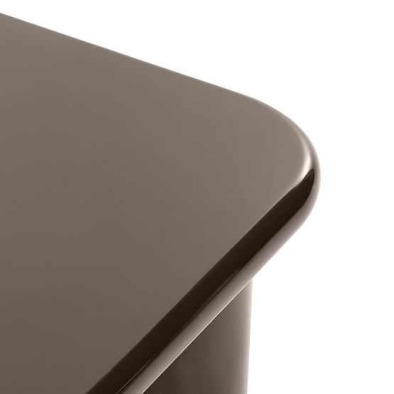 Coffee Table Cherry 70 cm, Chocolate, Glossy