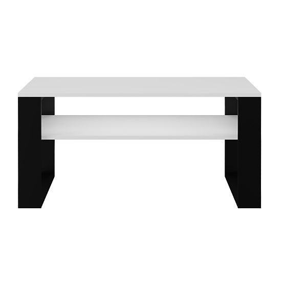 Coffee Table Modern 1P WHITE BLACK