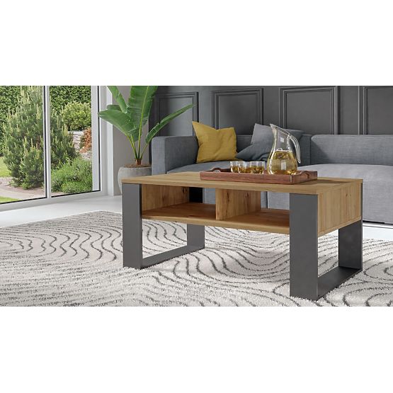 Coffee Table Modern 2P ANTHRACITE ARTISAN