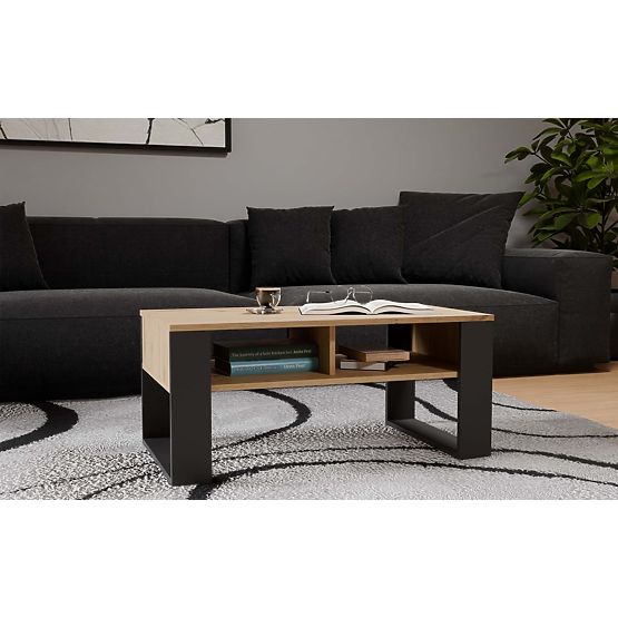 Coffee Table Modern 2P ANTHRACITE ARTISAN