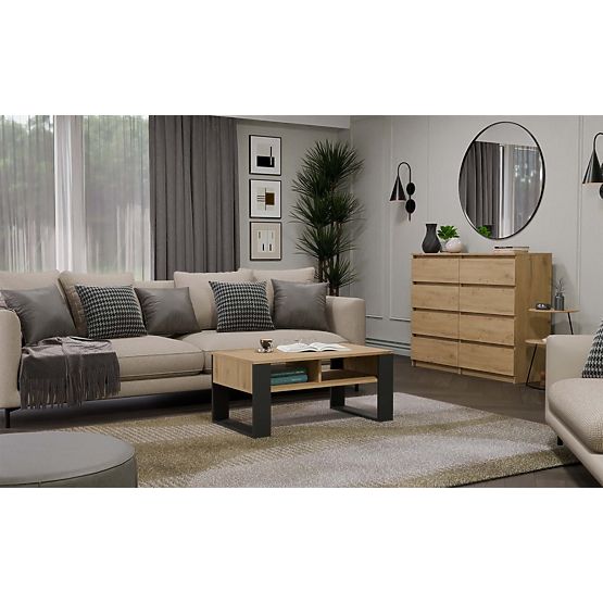 Coffee Table Modern 2P ANTHRACITE ARTISAN