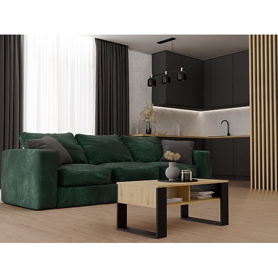 Coffee Table Modern 2P ARTISAN BLACK