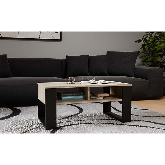 Coffee Table Modern 2P OAK SONOMA BLACK