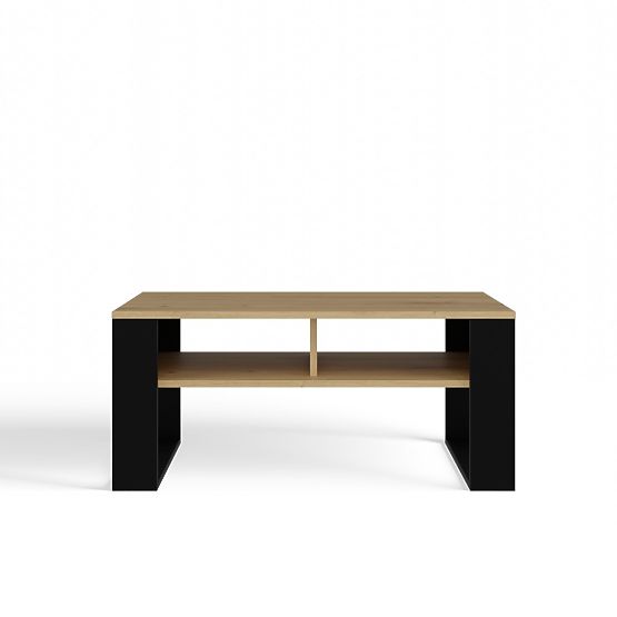 Coffee Table Modern 2P SLIM OAK ARTISAN BLACK