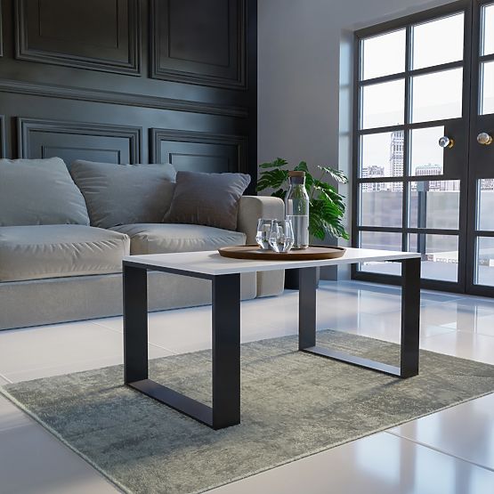 Coffee Table Modern MODERN WHITE BLACK