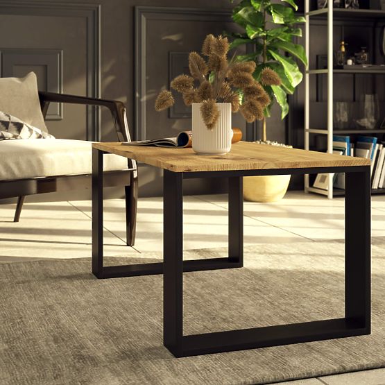 COFFEE TABLE NOX OAK ARTISAN / BLACK