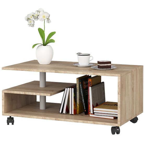 COFFEE TABLE ON WHEELS VINI SONOMA