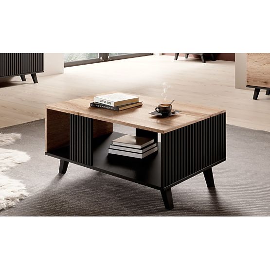 Coffee Table RANDOM LAW-1 - Wotan Oak/Black