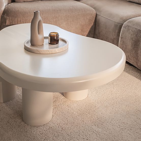 Coffee Table Vercelli 100 cm, White