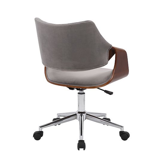 COLT Office Chair Walnut/Gray Velvet