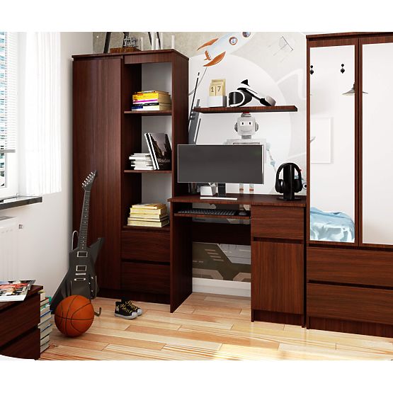 COMPUTER DESK 90 cm PIXEL RIGHT WENGE