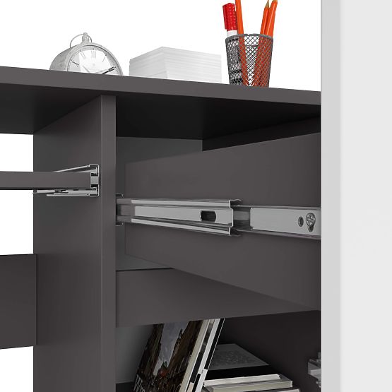 COMPUTER DESK PIKSEL PK GRAY / WHITE - RIGHT