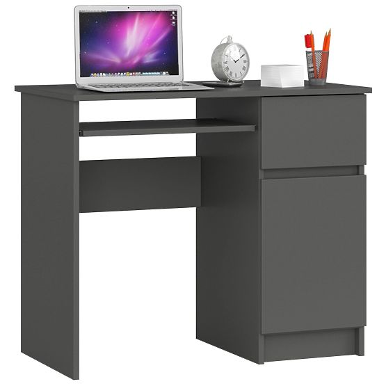 COMPUTER DESK PIKSEL PK GREY - RIGHT