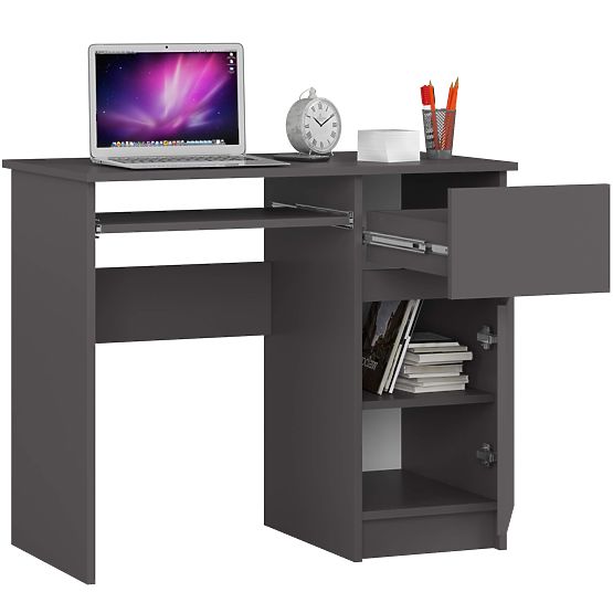 COMPUTER DESK PIKSEL PK GREY - RIGHT