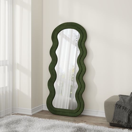 CONFETTO Standing or Wall Mirror, Olive (1pc=1pcs)