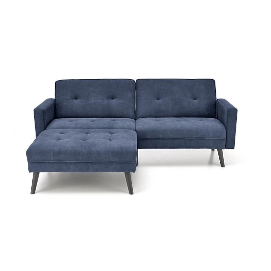 Convertible Sofa CORNELIUS with Corner Sofa Function Blue (1p=1pcs)