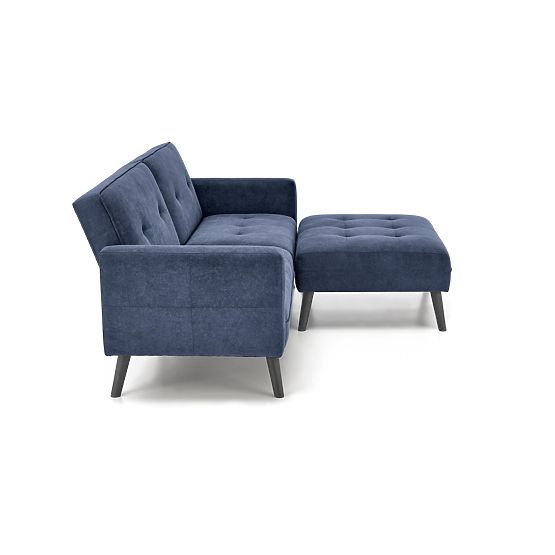 Convertible Sofa CORNELIUS with Corner Sofa Function Blue (1p=1pcs)