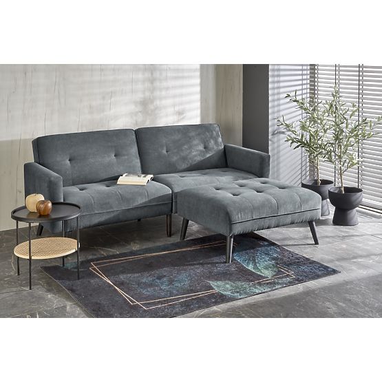 Convertible Sofa CORNELIUS with Corner Sofa Function Grey (1p=1pc)