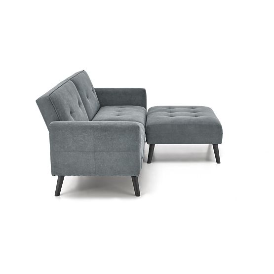 Convertible Sofa CORNELIUS with Corner Sofa Function Grey (1p=1pc)