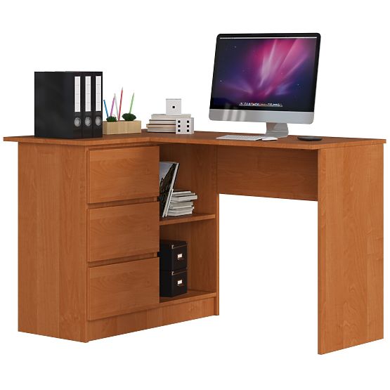 CORNER DESK B16 CLP LEFT ALDER