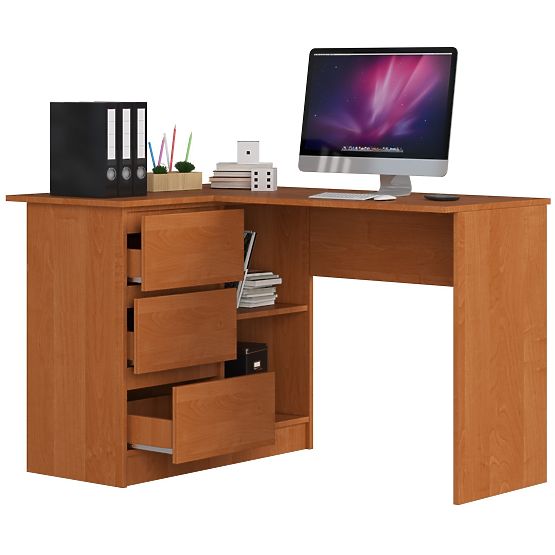 CORNER DESK B16 CLP LEFT ALDER