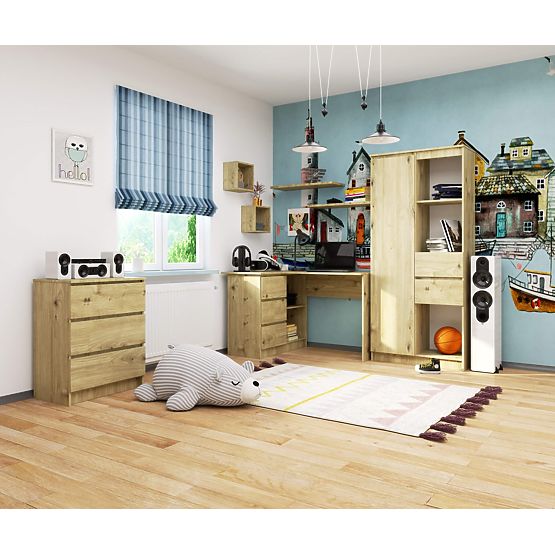 CORNER DESK B16 CLP LEFT ARTISAN OAK