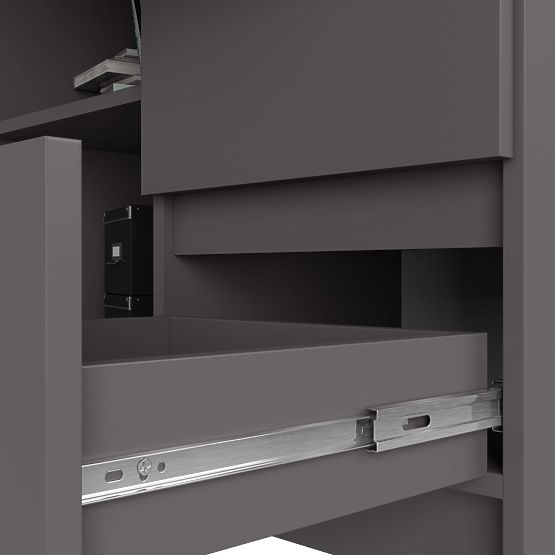 CORNER DESK B16 CLP RIGHT PK GRAY