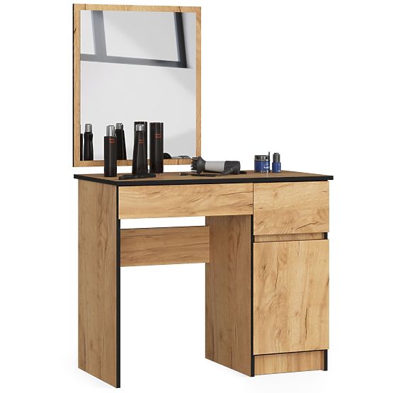 COSMETIC DRESSING TABLE WITH MIRROR P-2/SL 500x600 RIGHT PK OAK CRAFT