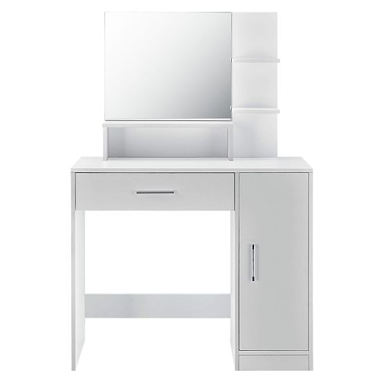 Cosmetic Dressing Table with Modern White Mirror ModernHome