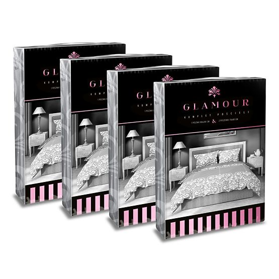 Cotton bedclothes Glamor ornaments 140x200cm + 70x90cm